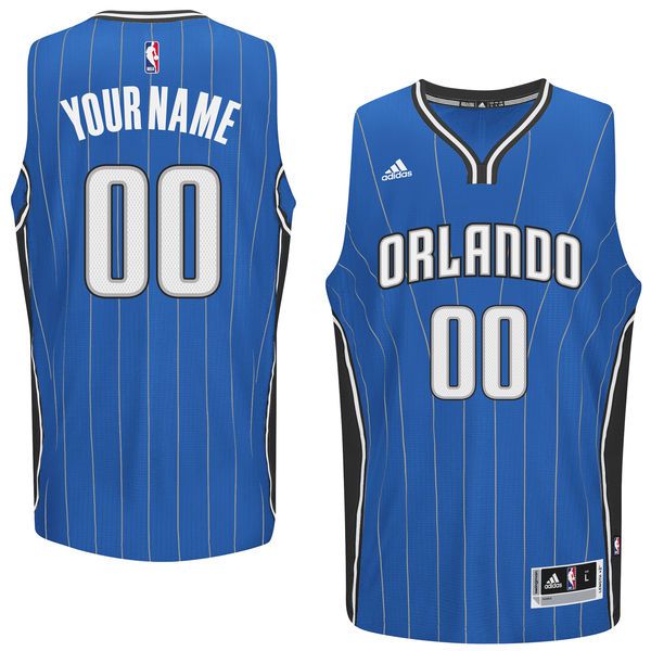 Men Orlando Magic Adidas Blue Custom Swingman Road NBA Jersey->customized nba jersey->Custom Jersey